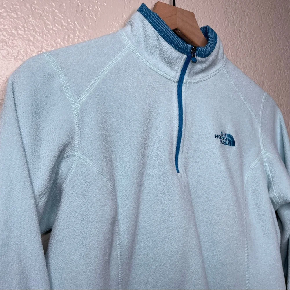 The North Face Quarter Zip Fleece Pullover Sweater Polartec Classic Sweatshirt - Picture 4 of 13